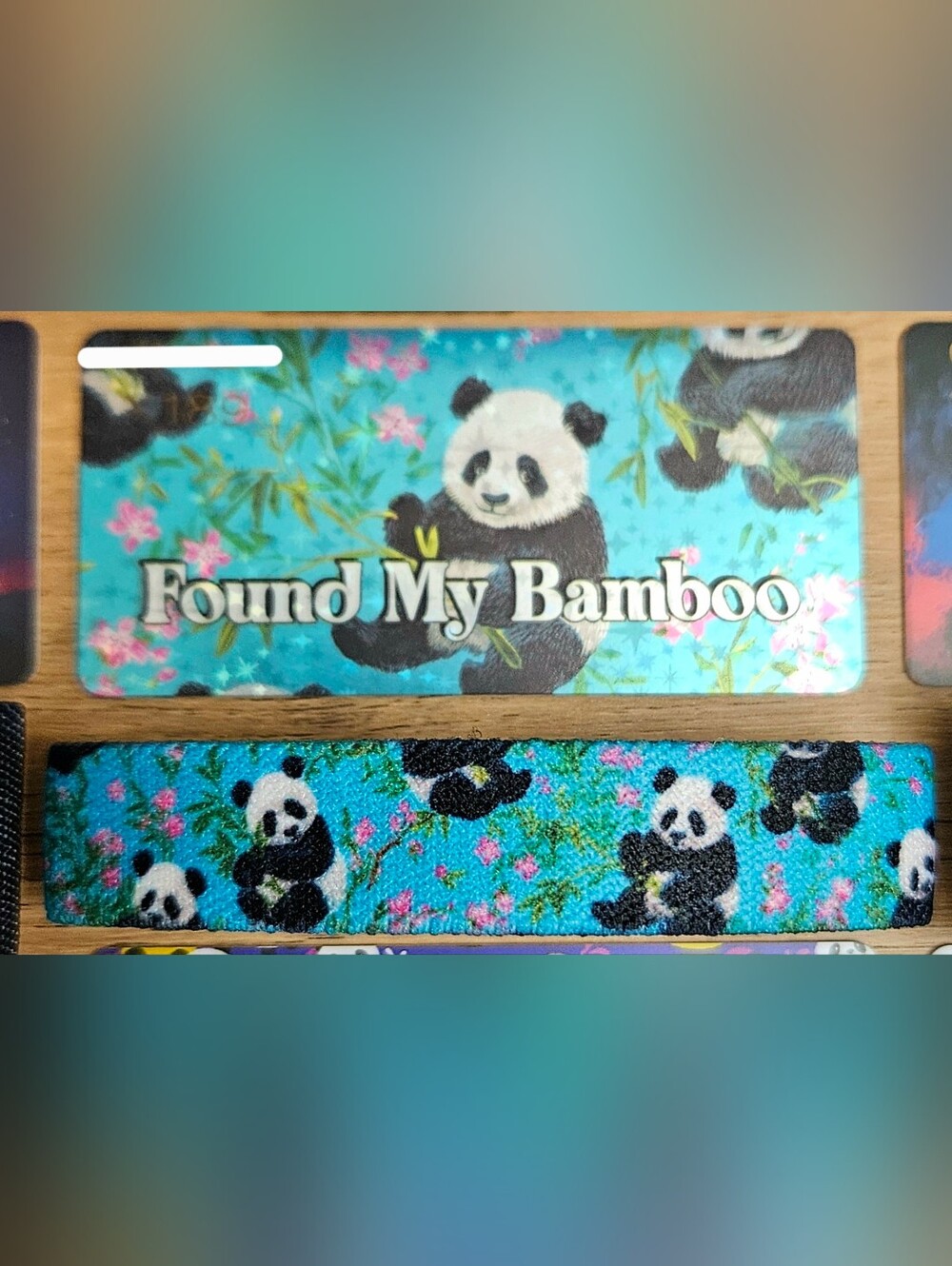 ZOX "FOUND MY BAMBOO" #X189 1ST ED PANDAMONIUM UNREDEEMED COLLECTIBLE WRISTBAND